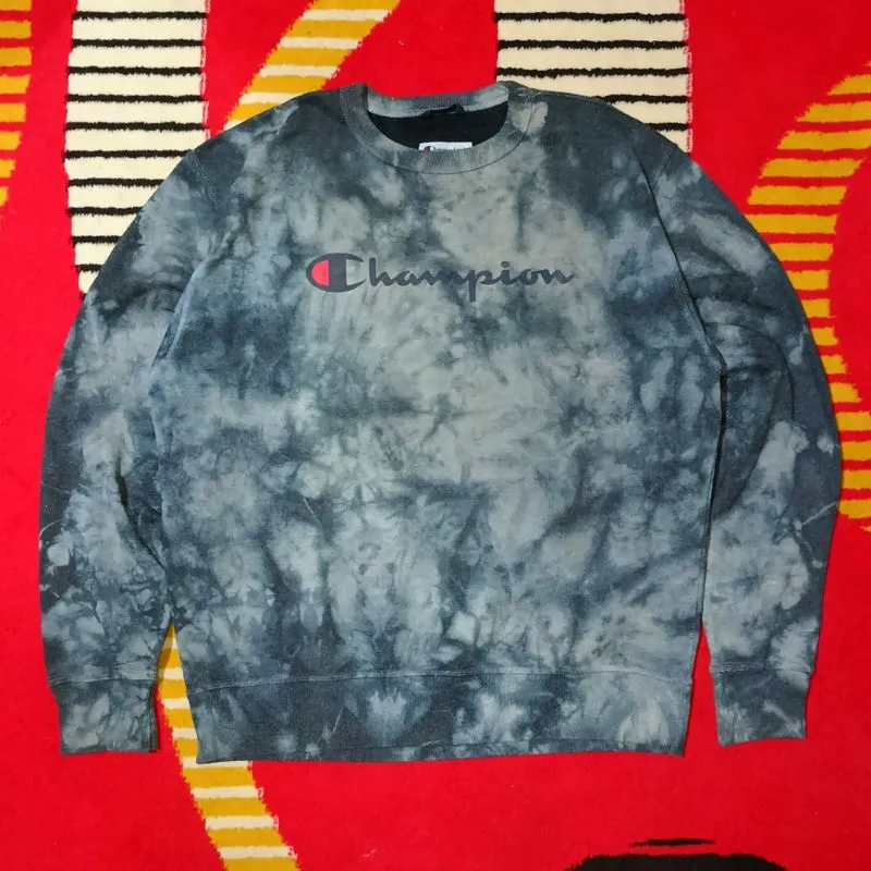 Champion Script Logo Sweater Crewneck Brand photo 1