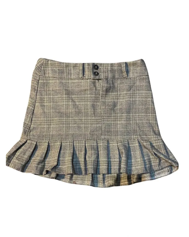 Brown Pull & Bear Tweed mini skirt photo 1