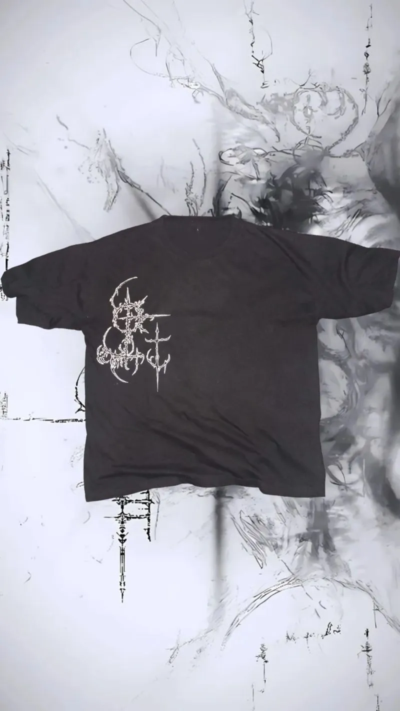 Kaos oversize cybersigilism y2k handmade photo 1