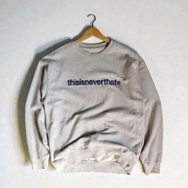 Crewneck Thiisneverthat Grey | Thriftshop photo 1