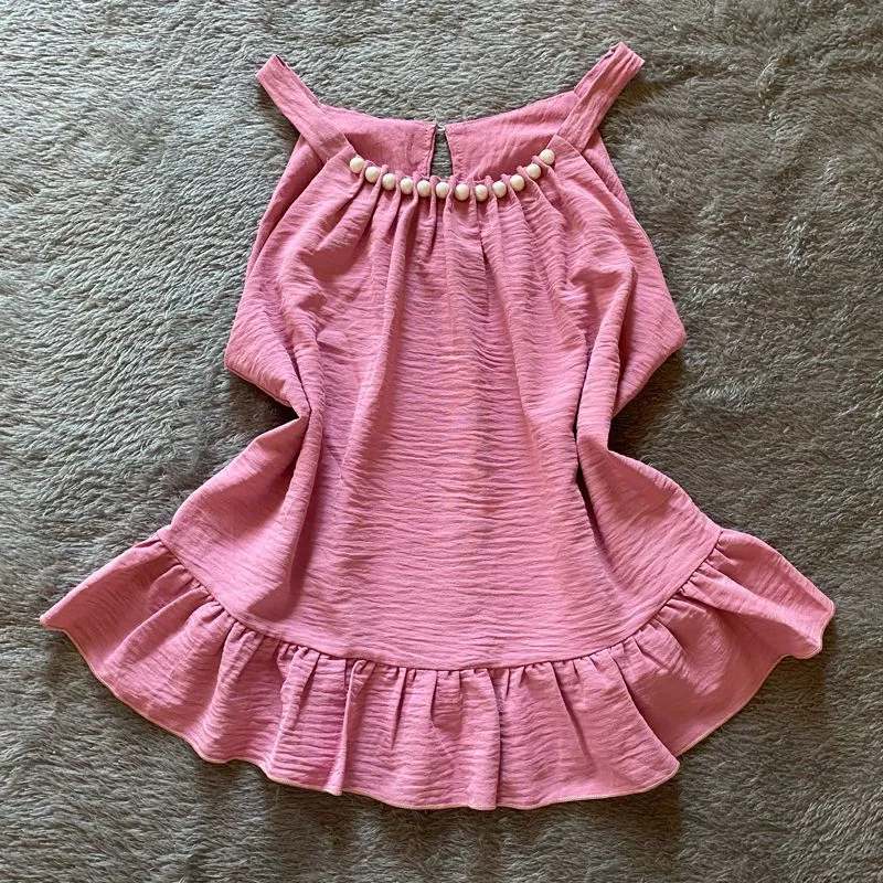 Casual Coquette Blouse Wanita pink photo 1