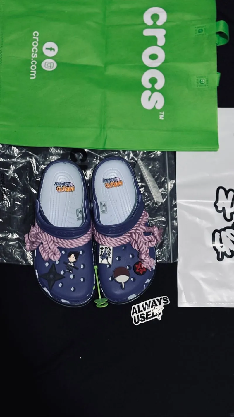 crocs collab sasuke photo 1