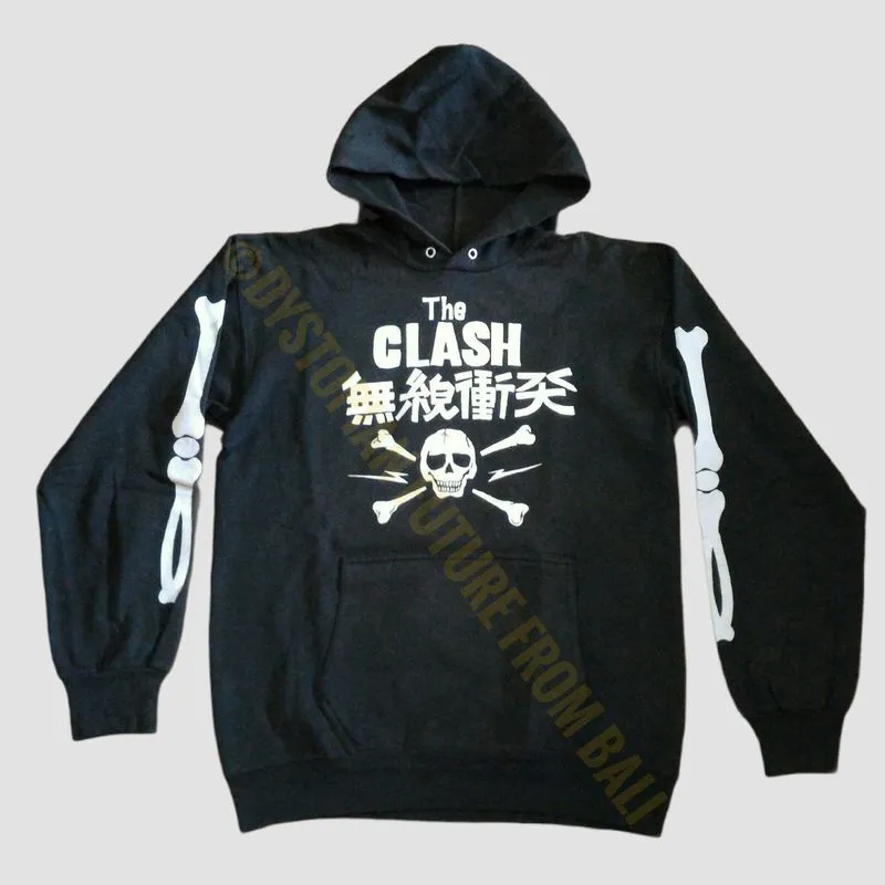 Vintage Hoodie Band The Clash - Japanese Skull & Crossbones photo 1