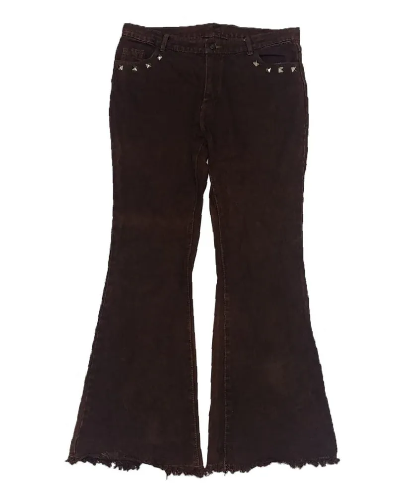 Flare Brown Jeans Cutbray photo 1