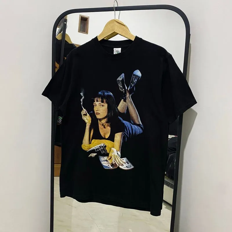 Kaos Pulp Fiction Double Print – Movie Tee Vintage Style photo 1