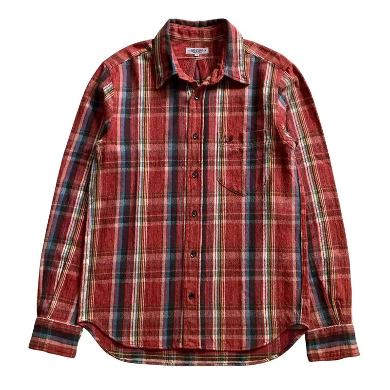 Studio D’artisan Embroidery Button Down Flannel Shirt photo 1