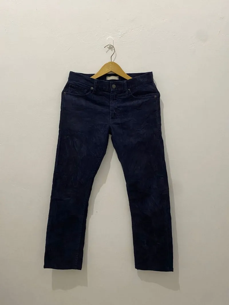Uniqlo corduroy pants navy photo 1