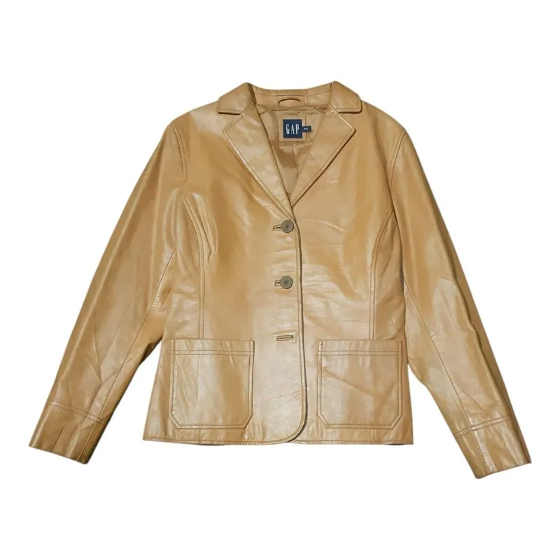 GAP Y2k Vintage Leather Blazer photo 1