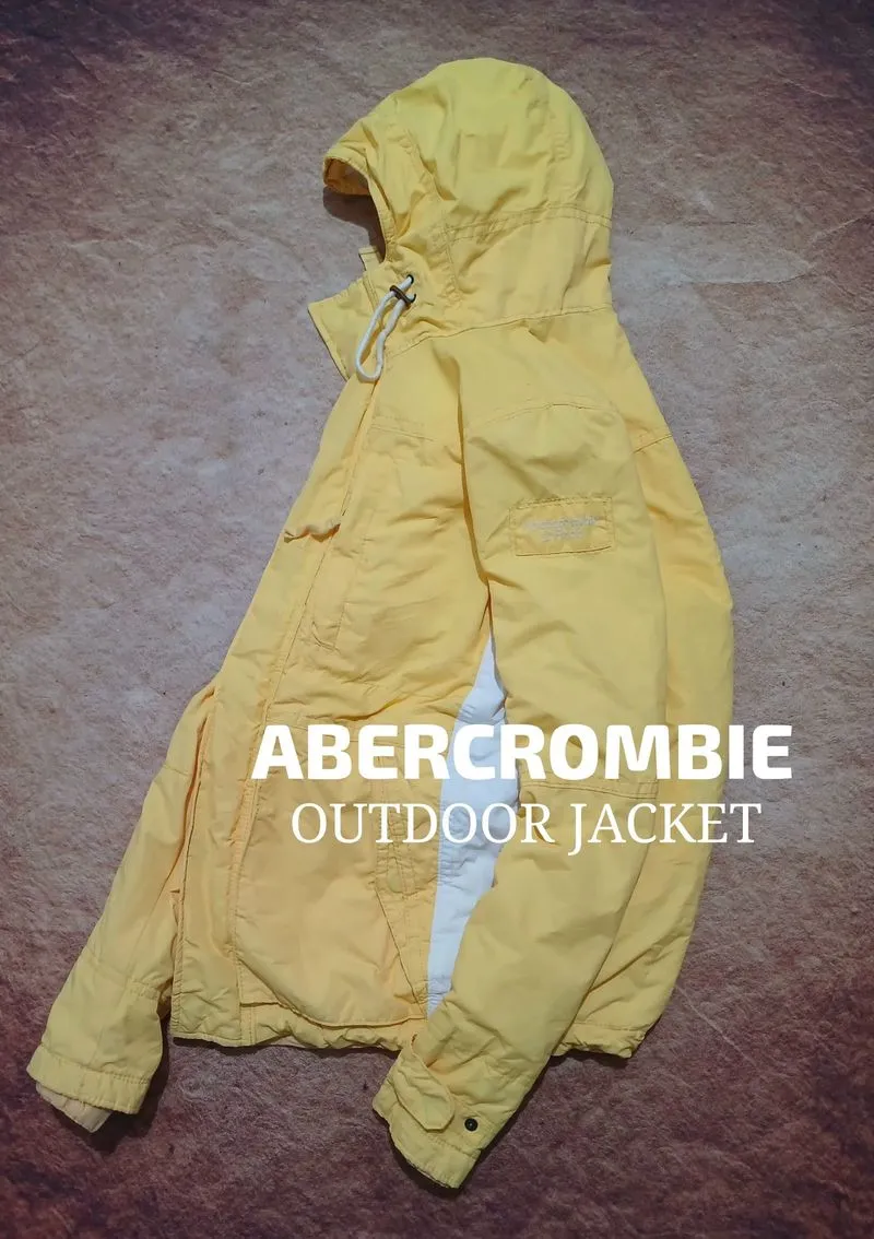 Abercrombie jaket outdoor waterproof second thrift photo 1