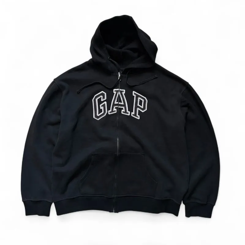 ZipperHoodie GAP Logo Emboidery Black photo 1
