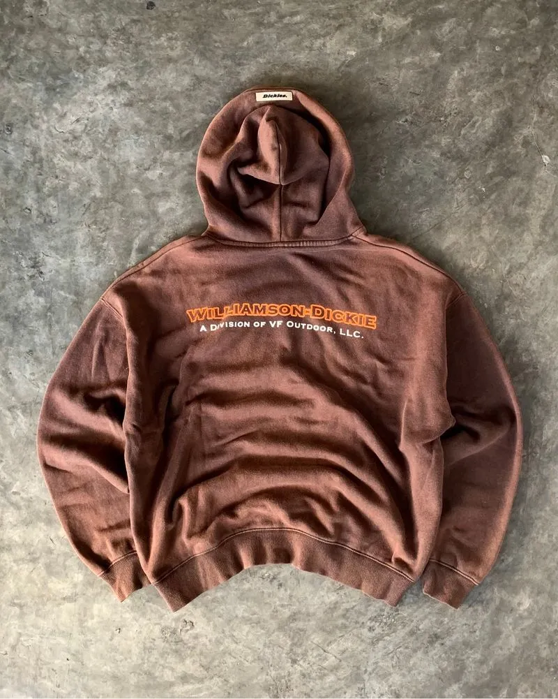 RARE DICKIES HOODIE BROWN photo 1