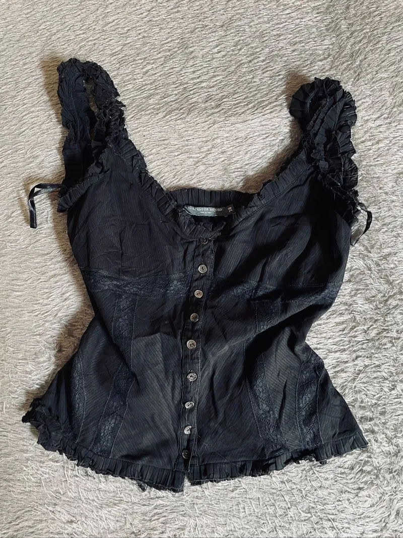 Alexander McQueen corset y2k gothic grunge Prada helmut lang photo 1