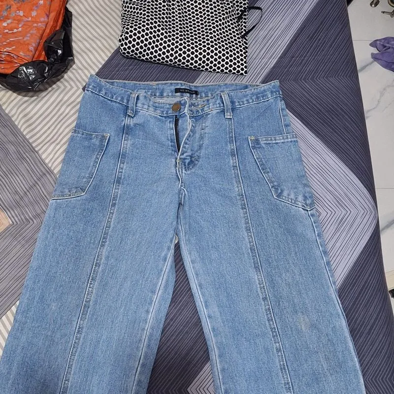 Baggy jeans light blue photo 1
