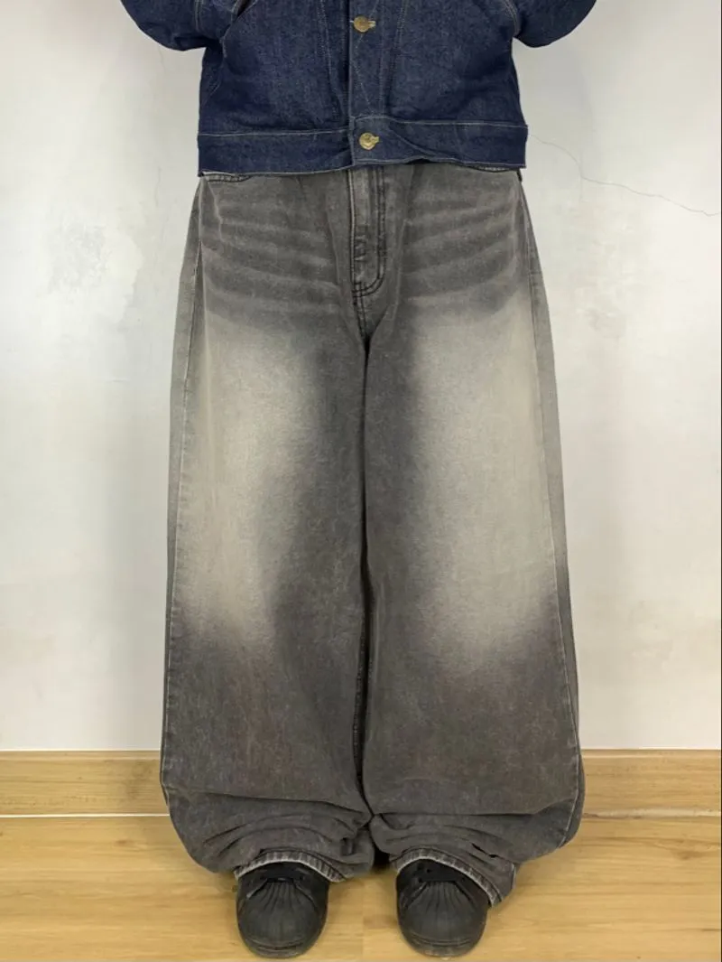“coolsis” washed wideleg baggy jeans pants @coolsis.hotgirl photo 1