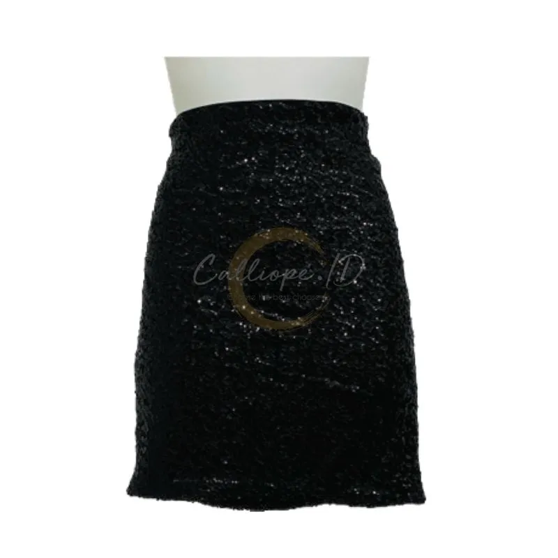 H&M Luxury Coquette Mini skirt Wanita black photo 1