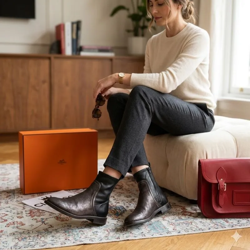 (Retail 30jt+) Brunello Cucinelli zip boots size 37 1/2 photo 1