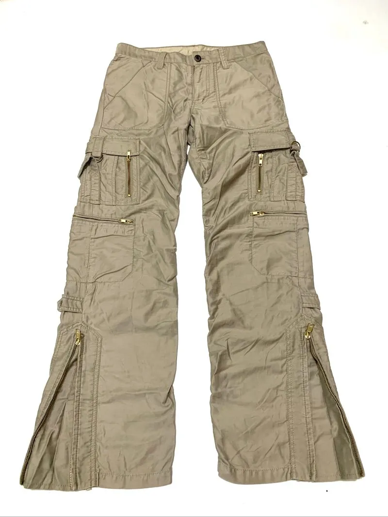 Japanese Brand Abahouse Multipocket Zipper Flared Pants photo 1
