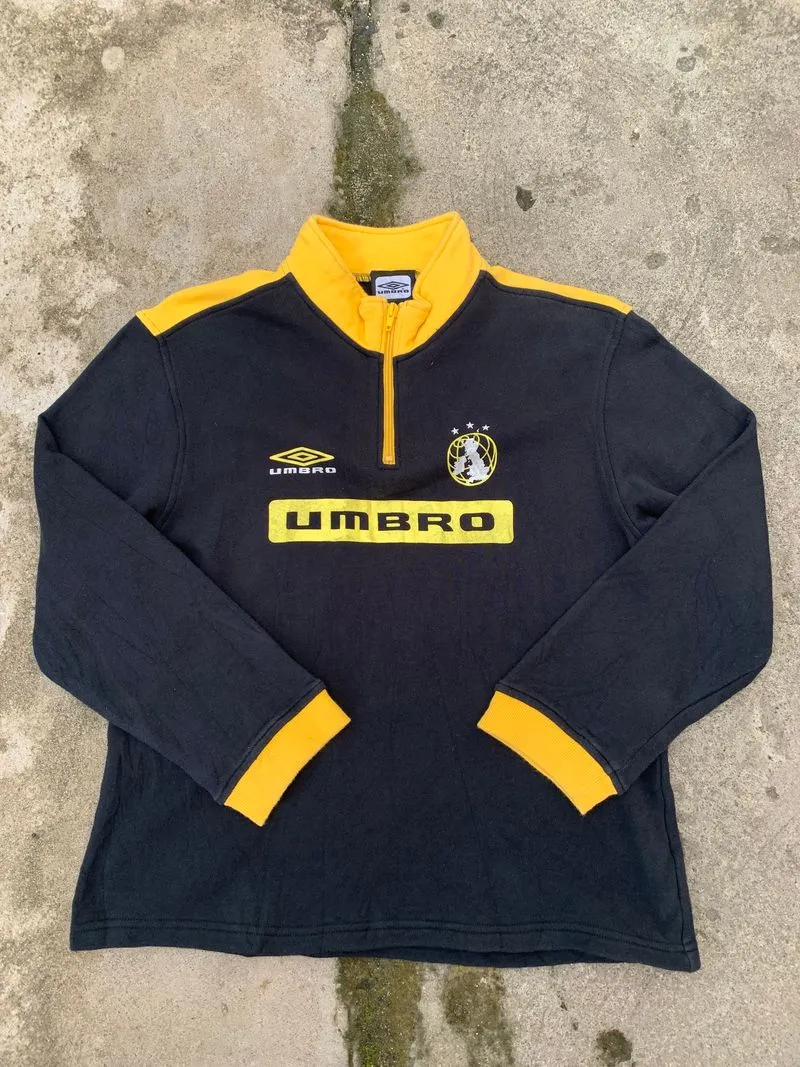 Umbro Vintage Casual Casual shirt Pria black yellow photo 1