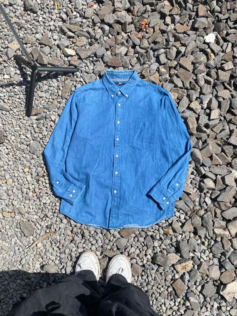 Denim shirt Uniqlo Selvedge line photo 1