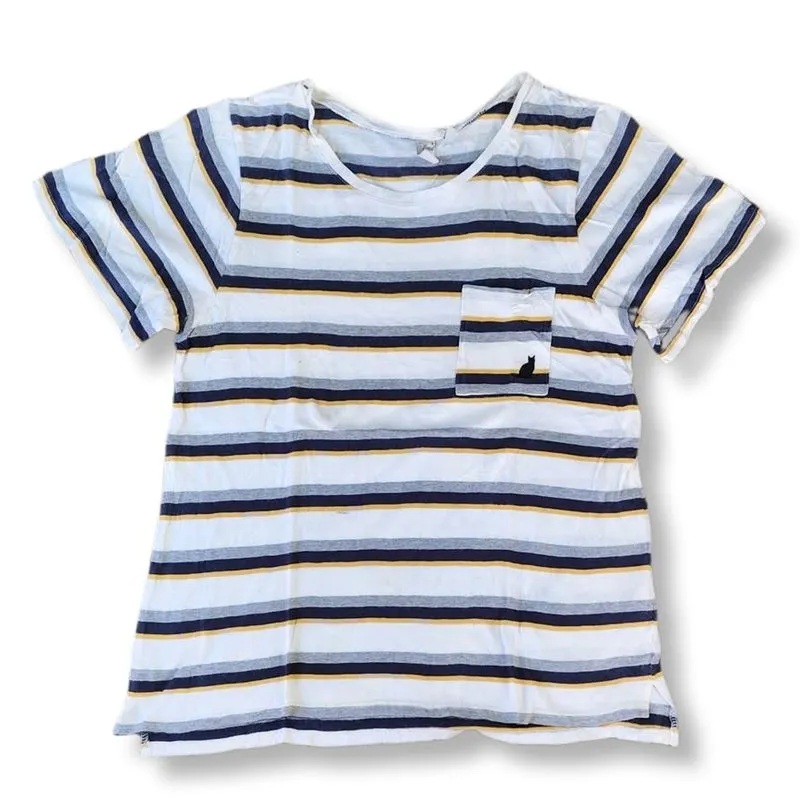 RIM LAND PEACE.CO STRIPE POCKET T-SHIRT | KAOS | MNZA photo 1