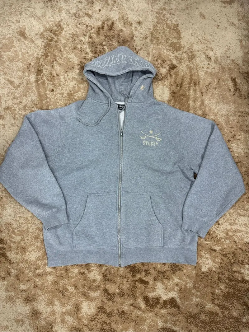 vintage zipper hoodie stussy international 00's photo 1