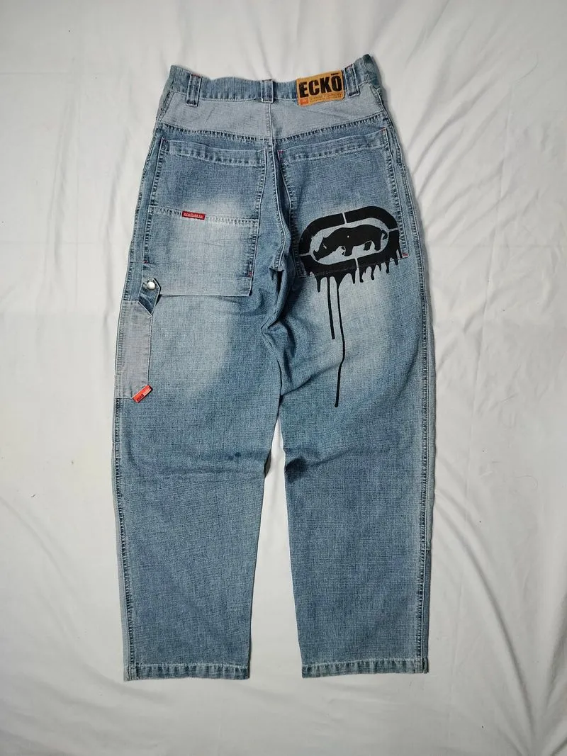 ECKO UNLTD Vintage Double Knee Hiphop Denim Jeans photo 1