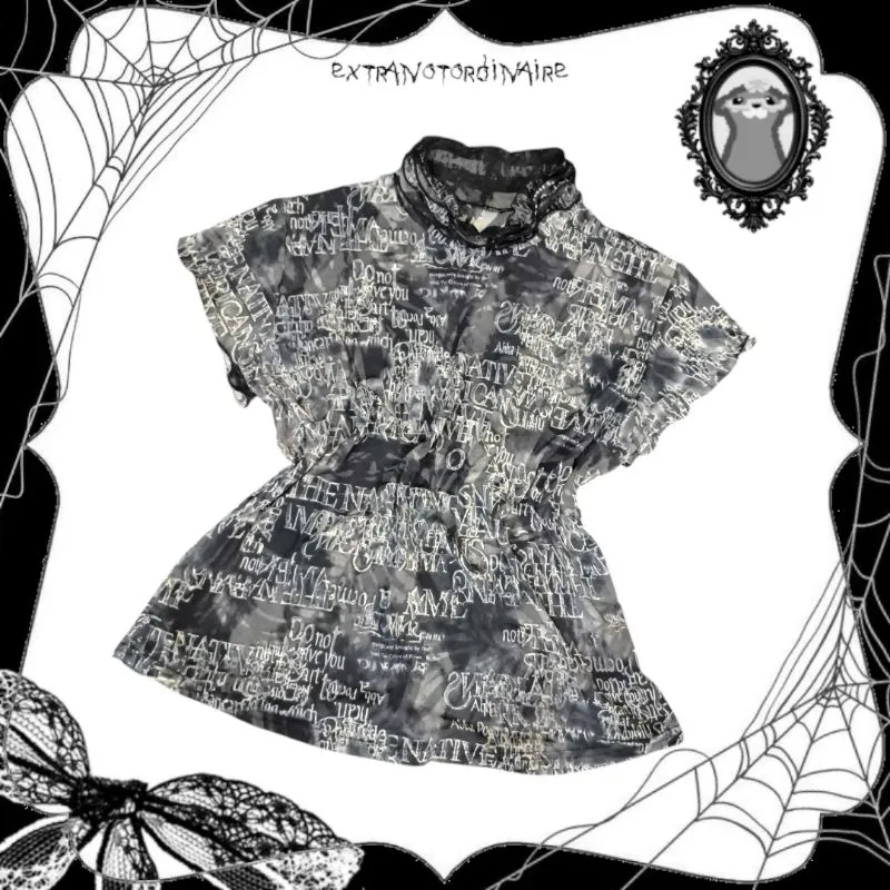 Japanese brand Grunge Goth T-shirt Wanita multicolor photo 1