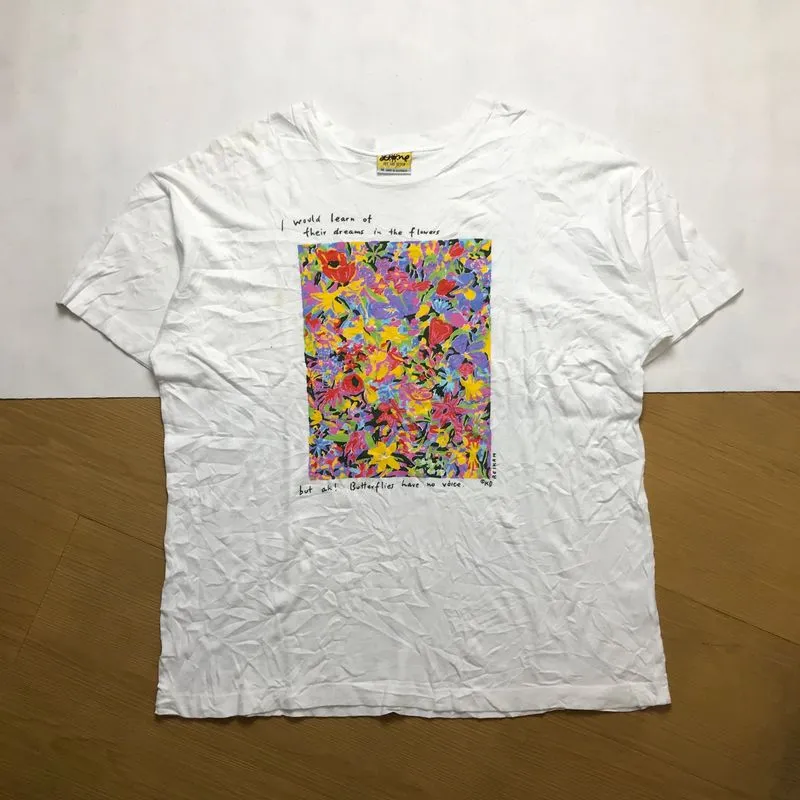 Vintage Casual T-shirt Pria white photo 1