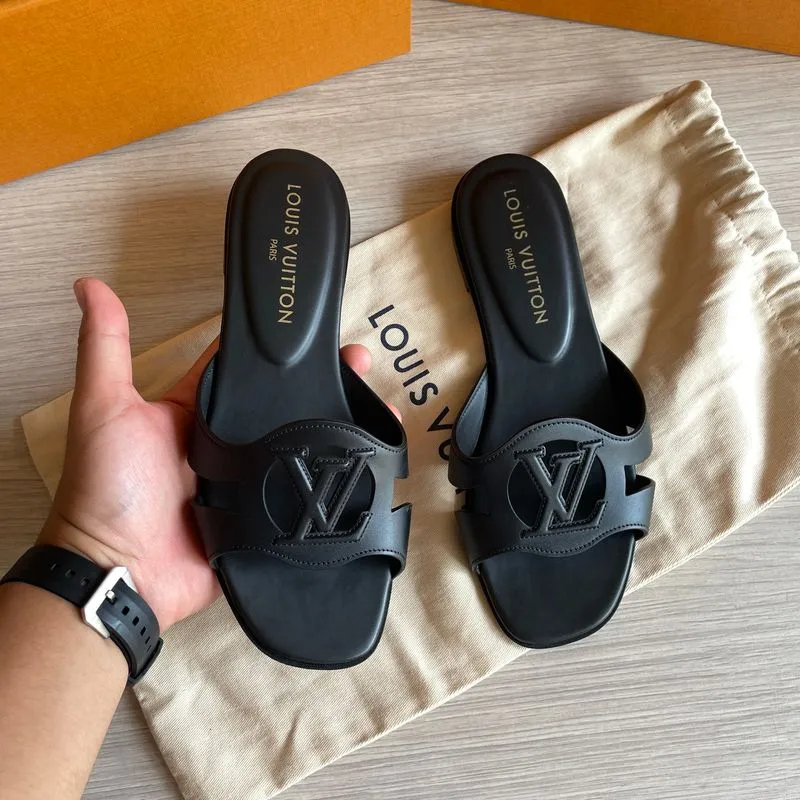 Louis Vuitton isola flat sandal calfskin size 37 1/2 photo 1