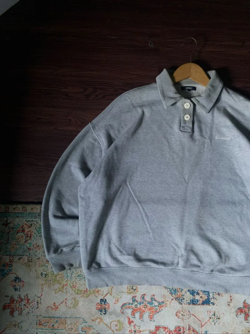 SPAO POLO GREY BOXY BALLON SKATE STYLE photo 1