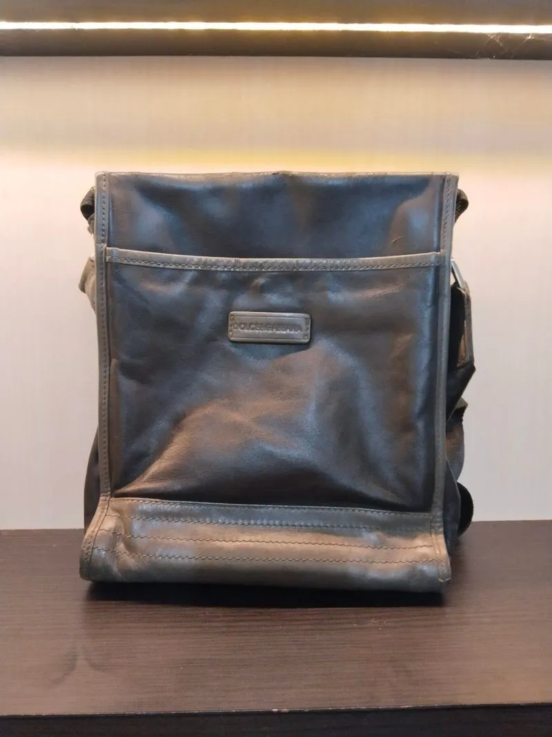 Dolce & Gabbana Vintage Emo Bag Pria black gray photo 1