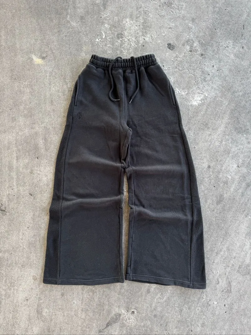 Top Girl Black Wide Baggy Sweatpants photo 1