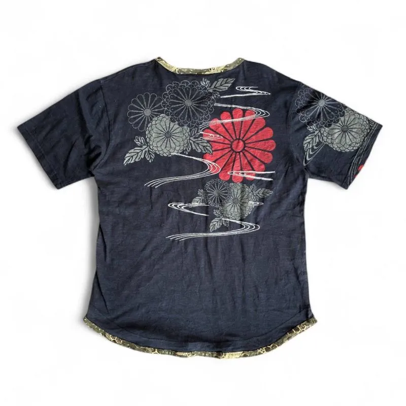 Y2K JAPANESE SUKAJAN FLORAL TEE photo 1