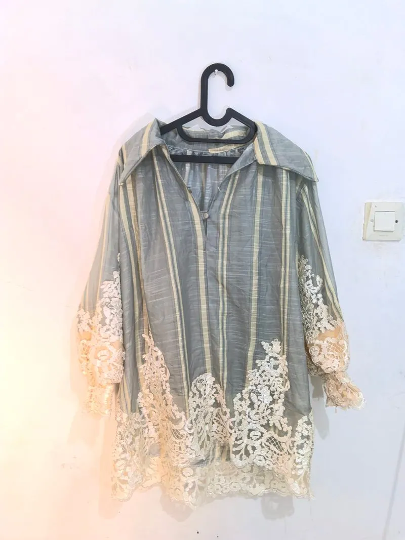 blouse mix lace photo 1