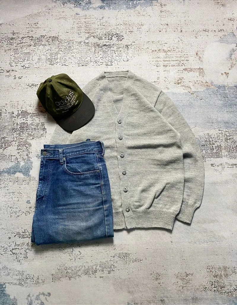 CARDIGAN BASIC GREY photo 1