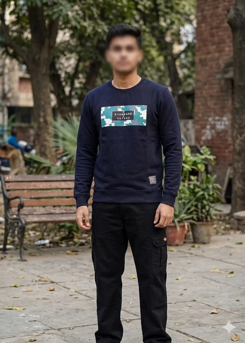Crewneck Feltics New Standart of The Future Dark Navy photo 1