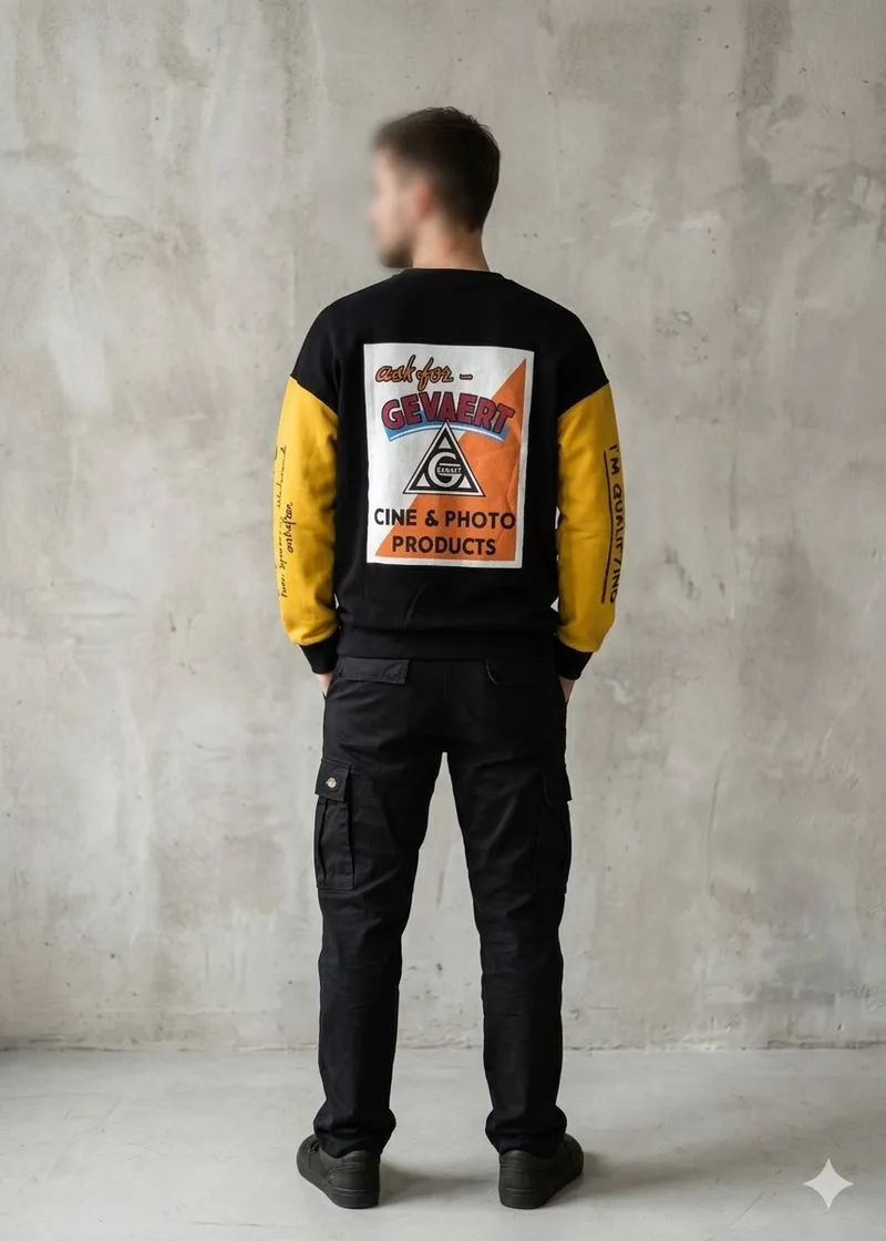 Crewneck Sweet Ask For Gevaert Korean Black Style photo 1
