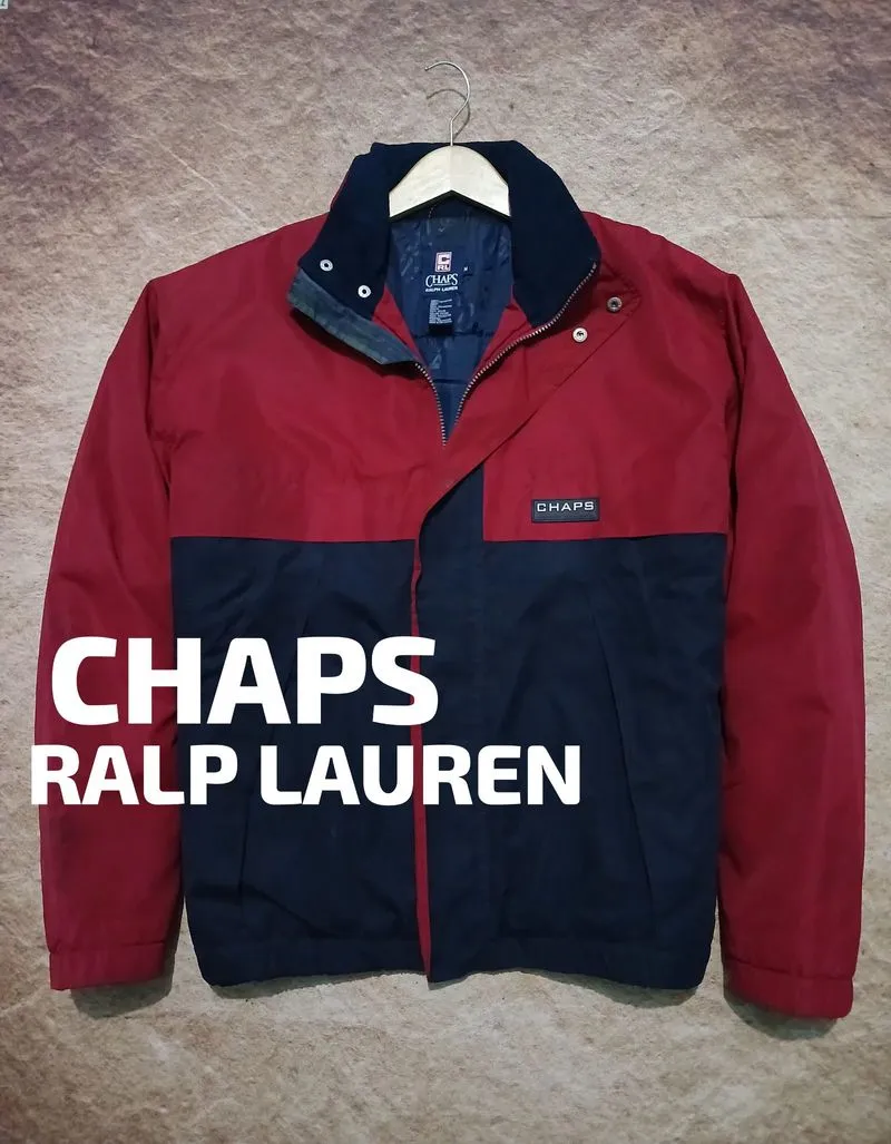 Chaps ralp lauren vintage colour block secomd thrift photo 1