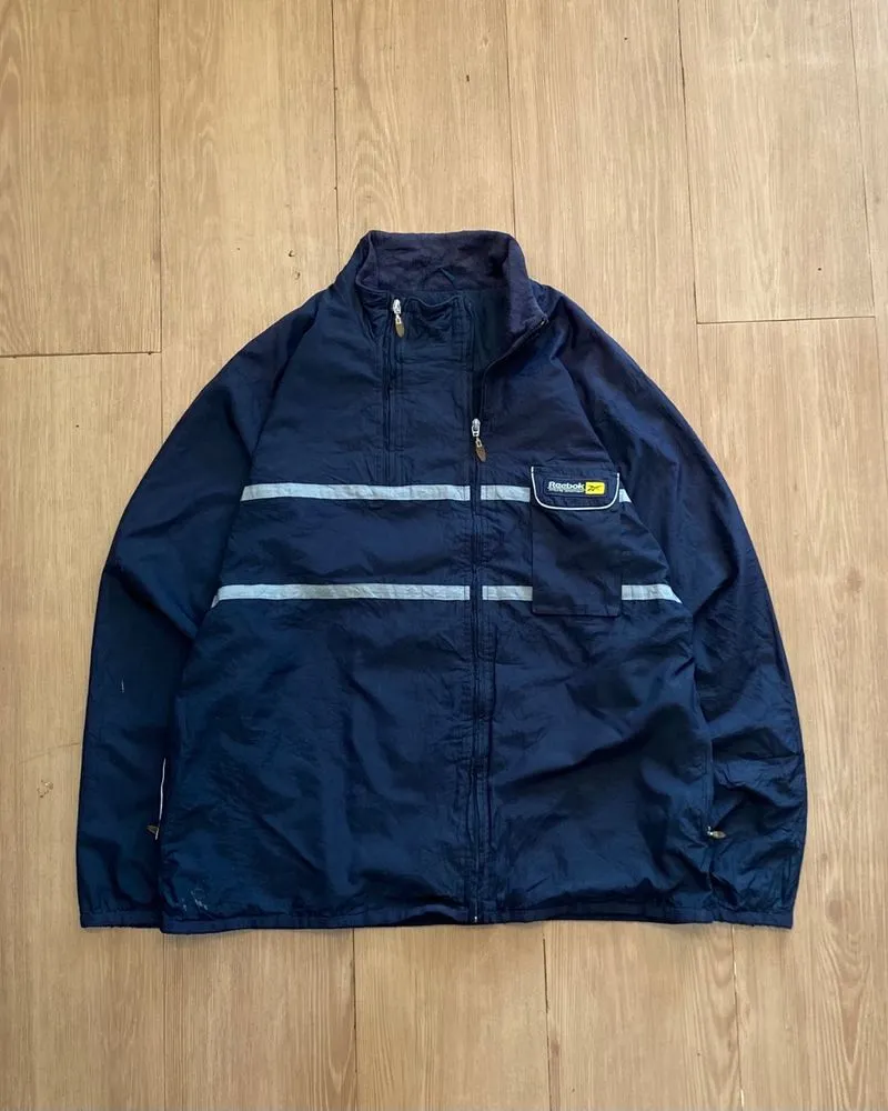 VINTAGE REEBOK 2WAY ZIP TRACK JACKET-GYAKUSOU-SPORTSWEAR photo 1